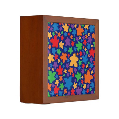 Meeple Patterned Office Organizer