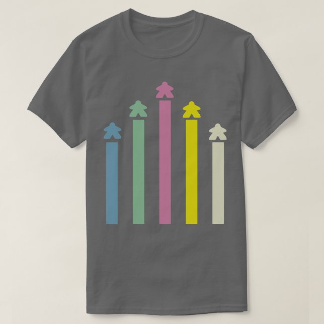 Meeple Rockets T-Shirt (Design Front)