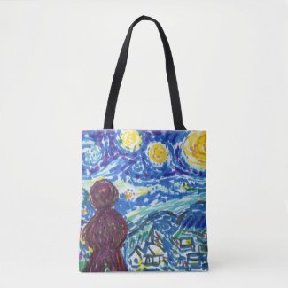 Meeple Starry Night Board Game Art Fun