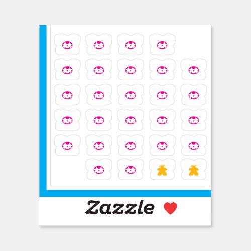 Meeple Tee Stickers _ Board Game Couple