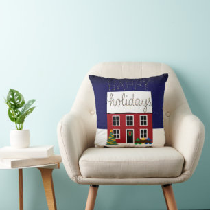 Meeples Home for the Holidays Pillow