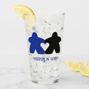 Meeples in Love, Blue & Black Tumbler