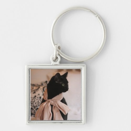 Meeps the Chic Chat Noir II Keychain