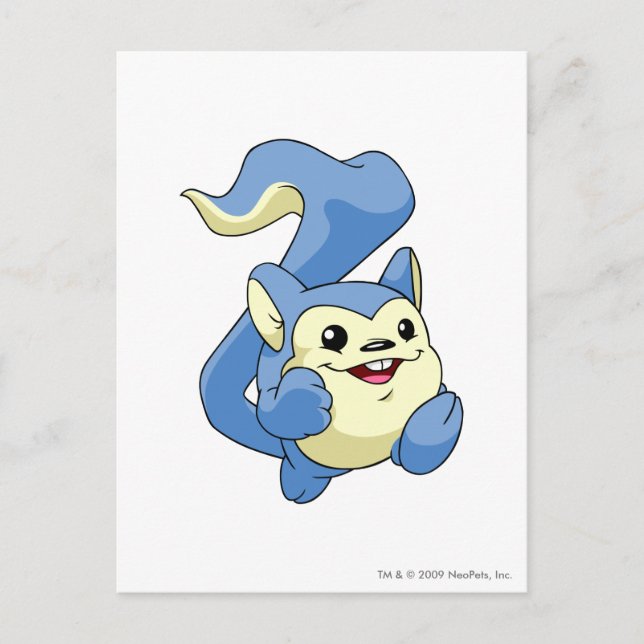 Meerca Blue Postcard (Front)