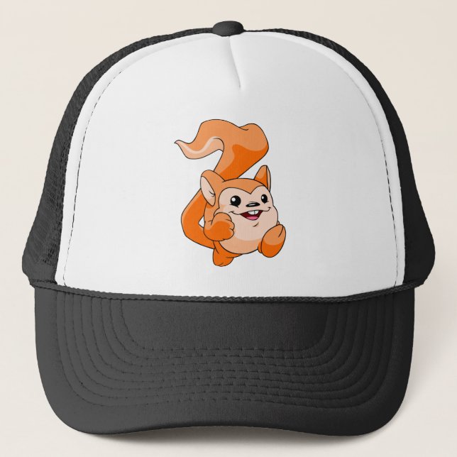 Meerca Orange Trucker Hat (Front)