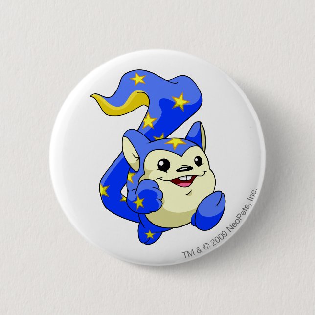 Meerca Starry Pinback Button (Front)