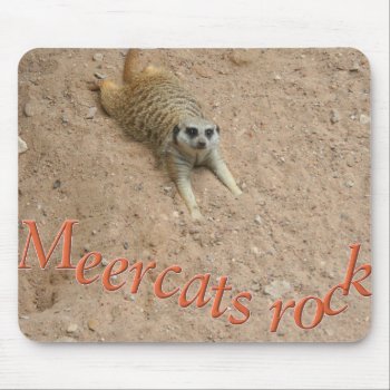 Meercats Rock Mousepad by JuliaGoss at Zazzle