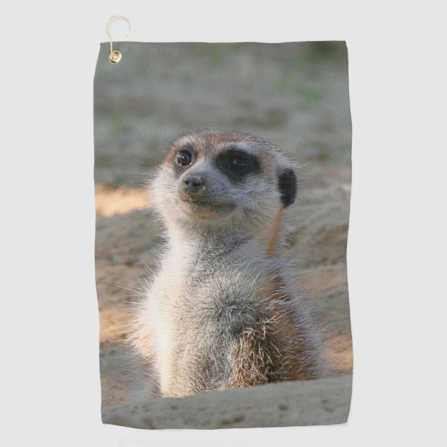 Meerkat 004 golf towel (Front)