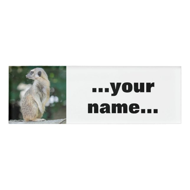 Meerkat 025 name tag (Front)