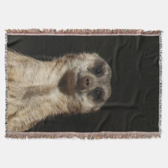 Meerkat 040 throw blanket (Front)