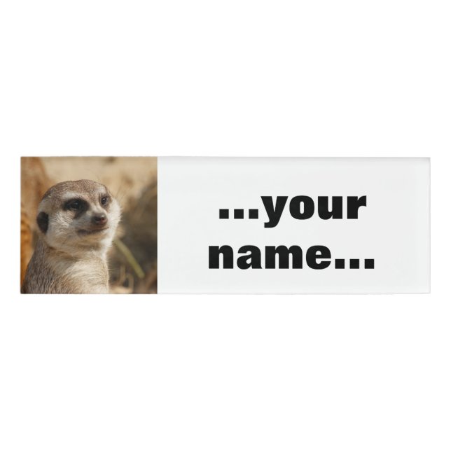 Meerkat 041 name tag (Front)