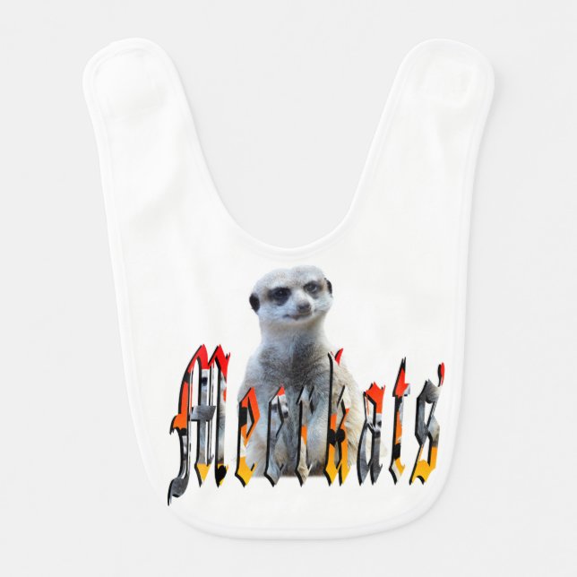 Meerkat And Meerkat Logo Bib (Front)