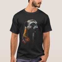 Meerkat Art - Animal Motif Colourful Meerkat