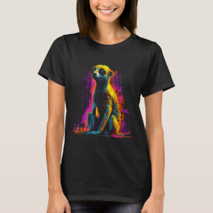 Meerkat Artwork - Animal Art Meerkat T-Shirt