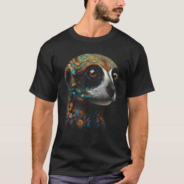 Meerkat Artwork  Animal Meerkat 4 T-Shirt (Front)