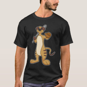Meerkat as Baseball player with Baseball bat T-Shirt