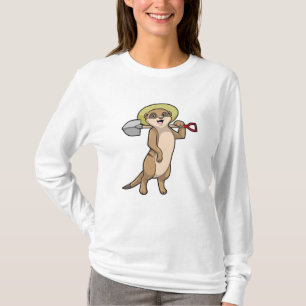 Meerkat as Farmer with Shovel T-Shirt