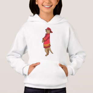 Meerkat as Firefighter with Helmet Hoodie