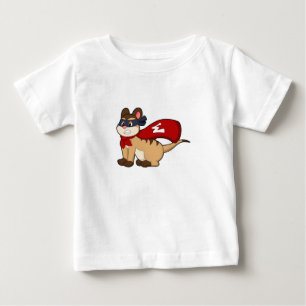 Meerkat as Hero with Mask Baby T-Shirt