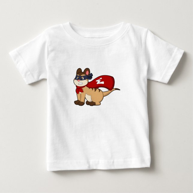 Meerkat as Hero with Mask Baby T-Shirt (Front)