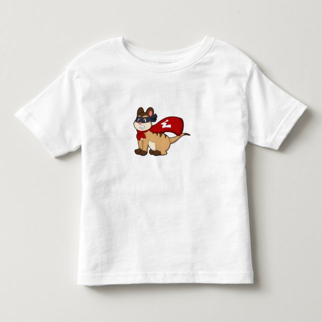 Meerkat as Hero with Mask Toddler T-shirt (Front)