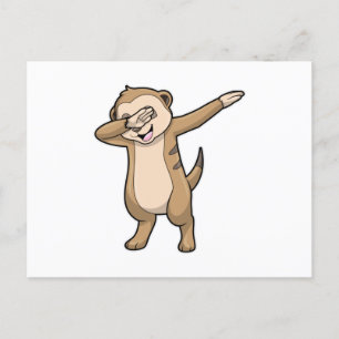 Meerkat as Hip Hop Dance Dab Postcard