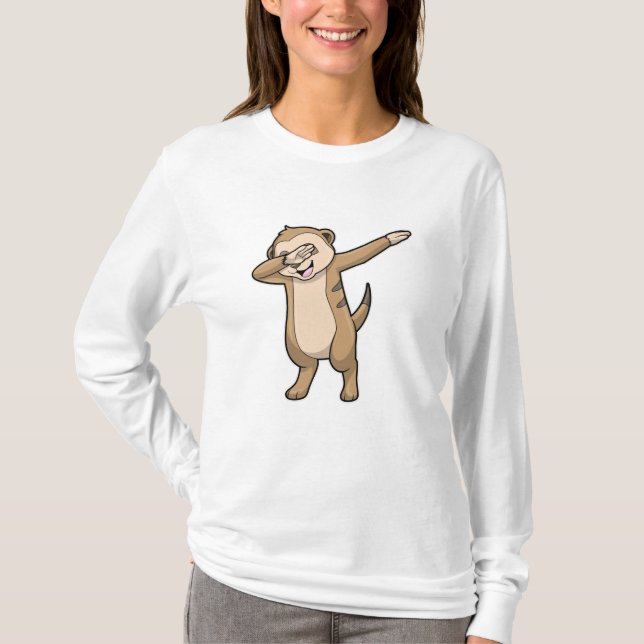 Meerkat as Hip Hop Dance Dab T-Shirt (Front)