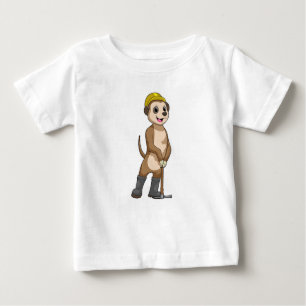 Meerkat as Miner with Pickaxe Baby T-Shirt