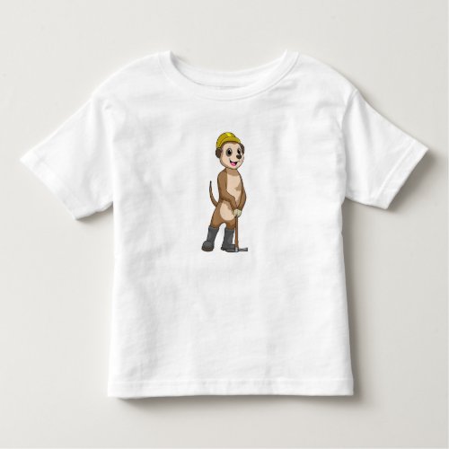Meerkat as Miner with Pickaxe Toddler T_shirt