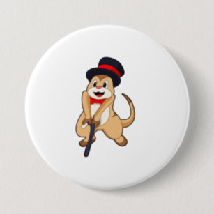 Meerkat Buttons & Pins - No Minimum Quantity