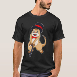 Meerkat as Pensioner with Walking stick T-Shirt