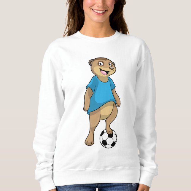 Meerkat as Soccer player with Soccer Sweatshirt (Front)