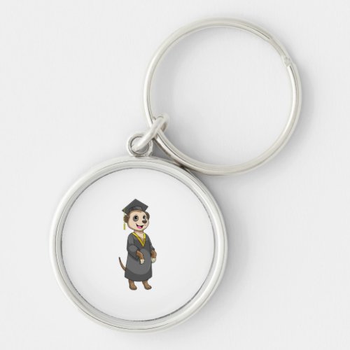 Meerkat as Student with Diploma Keychain