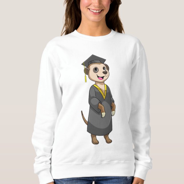 Meerkat as Student with Diploma Sweatshirt (Front)