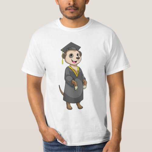 Meerkat as Student with Diploma T_Shirt
