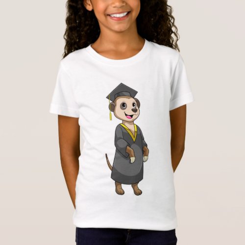 Meerkat as Student with Diploma T_Shirt