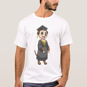 Meerkat as Student with Diploma T-Shirt