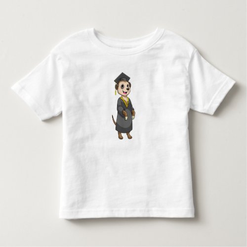 Meerkat as Student with Diploma Toddler T_shirt