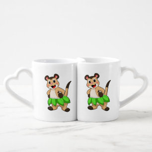 Meerkat at Ballet Dance Coffee Mug Set