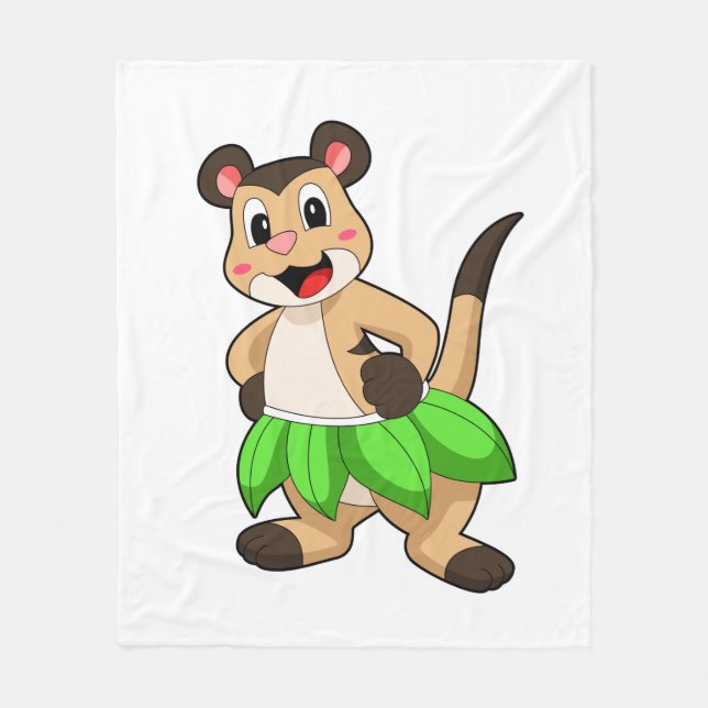 Meerkat at Ballet Dance Fleece Blanket (Front)