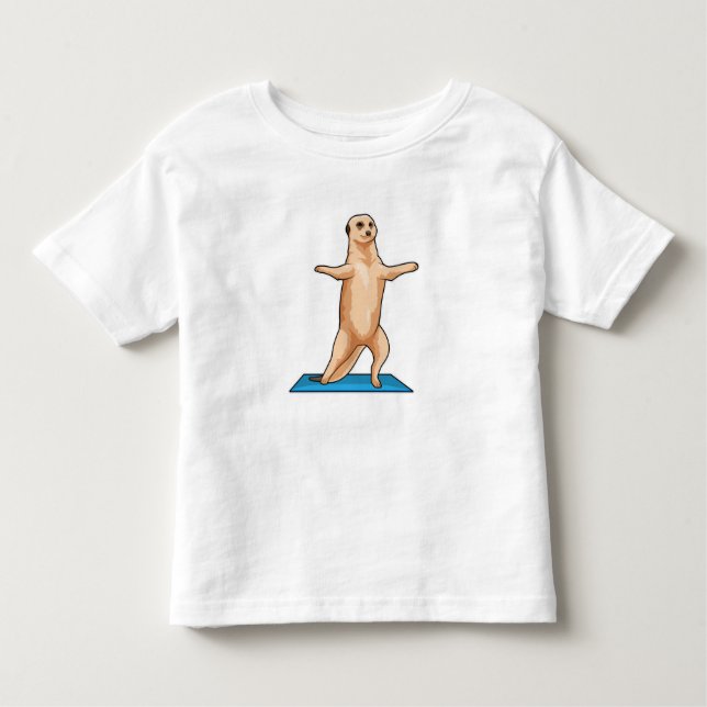 Meerkat at Fitness Stretching exercise Toddler T-shirt (Front)