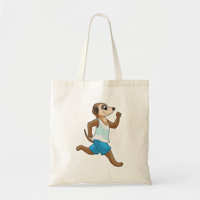 Meerkat at Running Sports Tote Bag (Front)