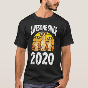Meerkat Awesome Since 2020 2nd Birthday 2 Years Ol T-Shirt