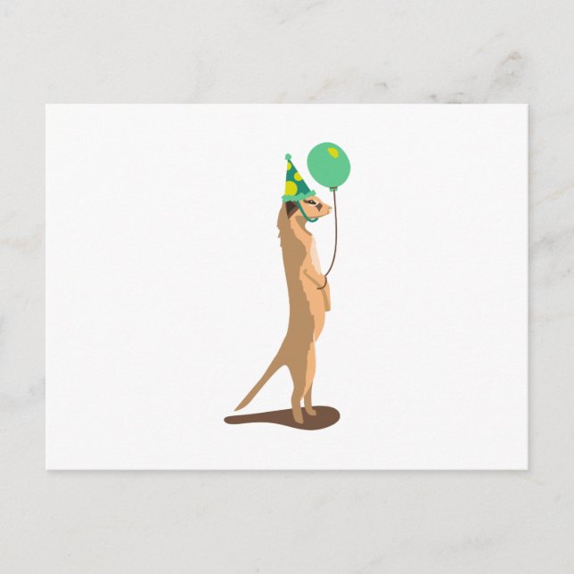 Meerkat Birthday Postcard (Front)