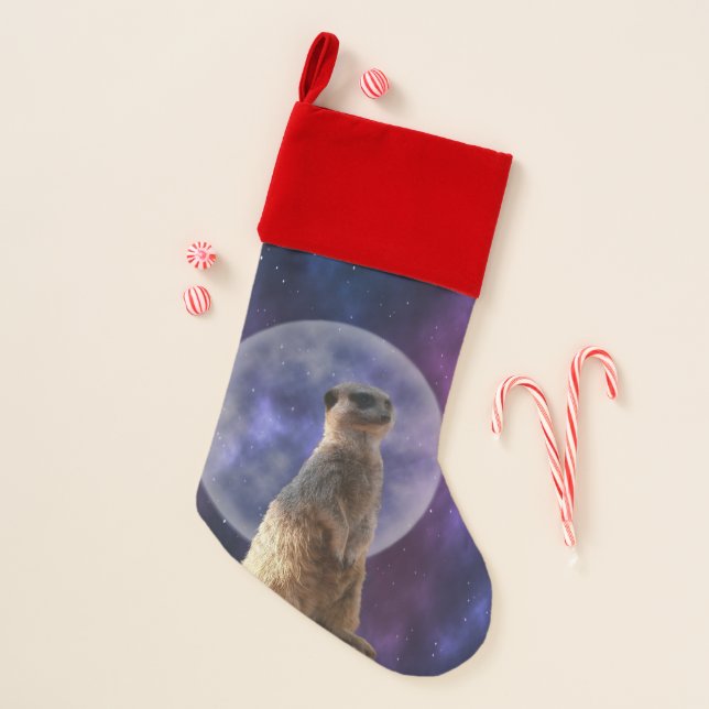 Meerkat Blue Moon, Christmas Stocking (Front)