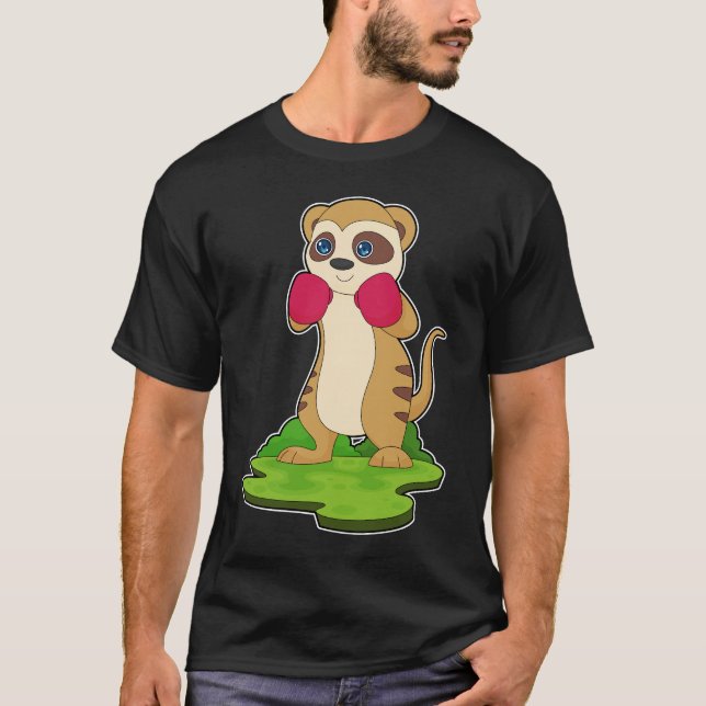 Meerkat Boxer Boxing gloves T-Shirt (Front)