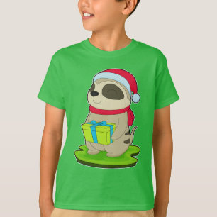 Meerkat Christmas Santa hat T-Shirt