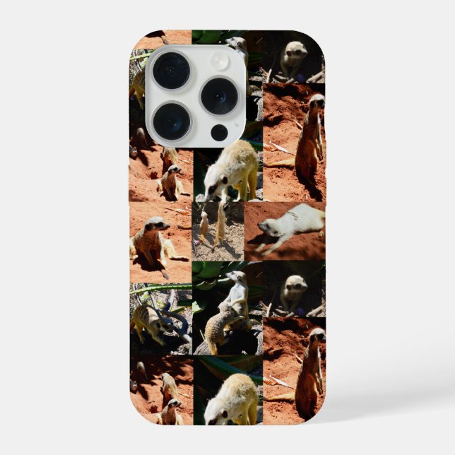 Meerkat Collection Photo Collage, iPhone Case (Back)