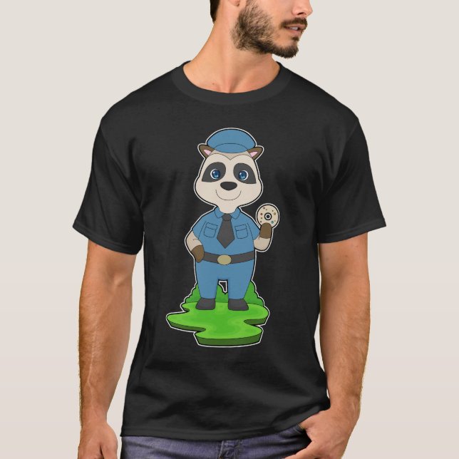 Meerkat Cop Donut Police T-Shirt (Front)