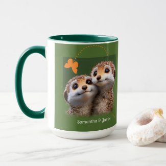 Meerkat Couple Together Forever Now and Always